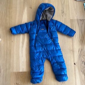 Patagonia hi-loft down bunting suit